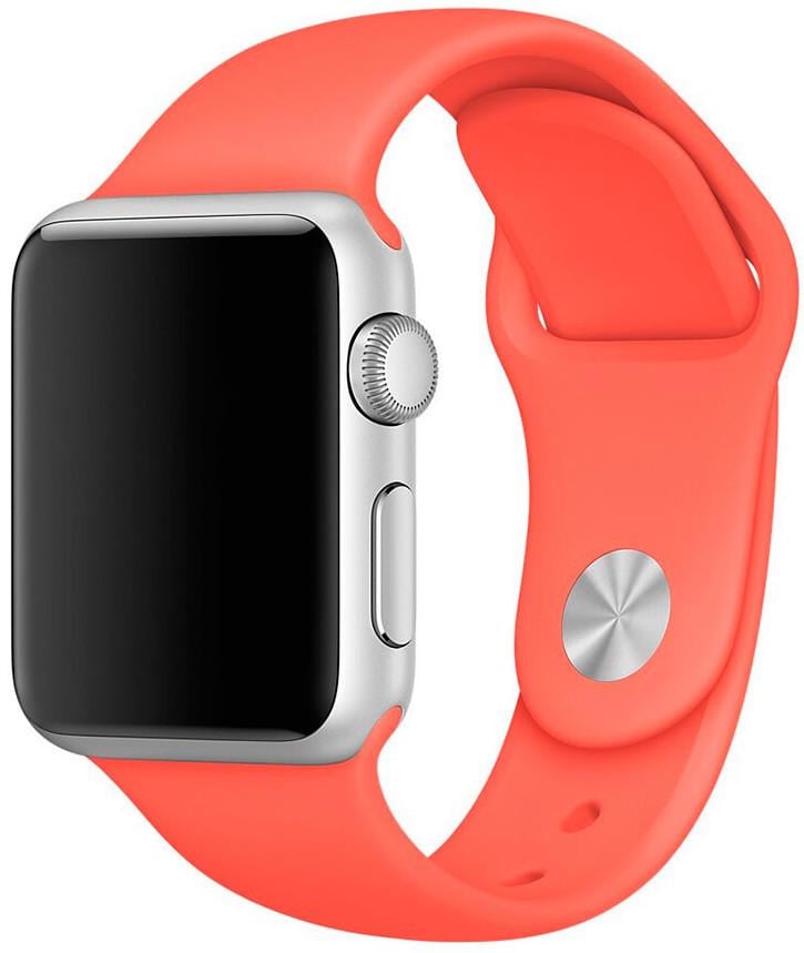 Силиконовый ремешок Band Sport Series for Apple Watch 44/45/49/42mm, Apricot (оранжевый) (HC)