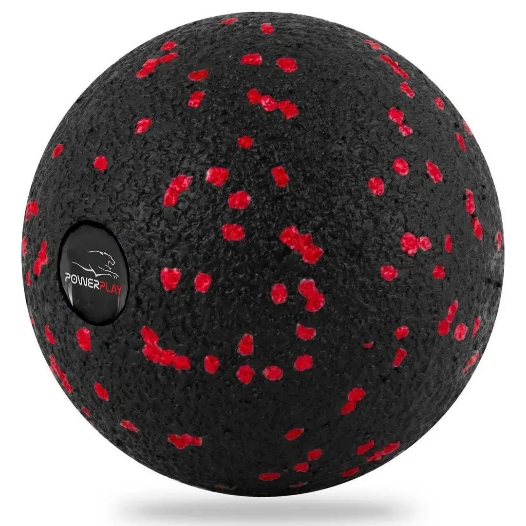 Мяч массажный PowerPlay PP-4350 Epp Massage Ball Черный/Красный - фото 5