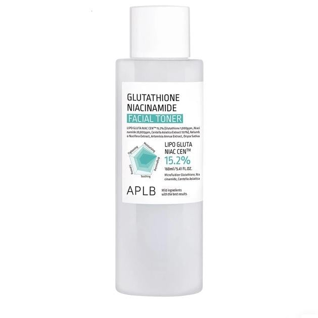 Тонер для осветления кожи APLB Glutathione Niacinamide Facial Toner с глутатионом и ниацинамидом 160 мл (68281a51-963a-11f1-a390-e944e48336d8)