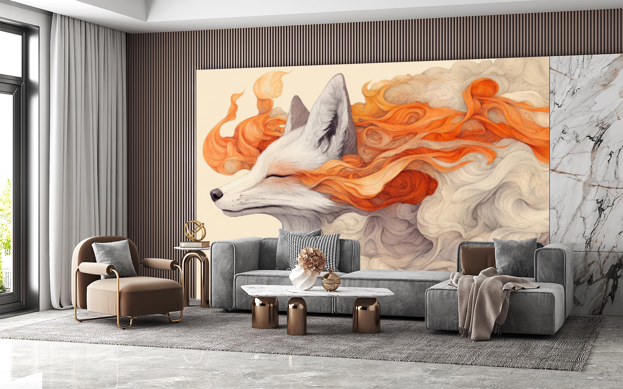 Фотошпалери флізелінові Upstream Лисиця в абстракції 180х120 см (SPF-164/2) - фото 3 Фотошпалери флізелінові Upstream Лисиця в абстракції 180х120 см (SPF-164/2) - фото 3