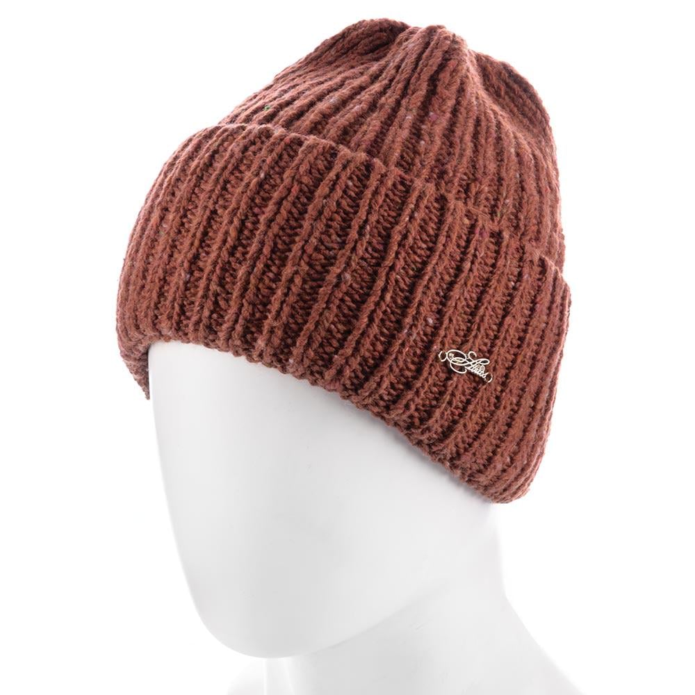 Шапка Atrics WH848 с двойным отворотом на флисовой подкладке Терракот