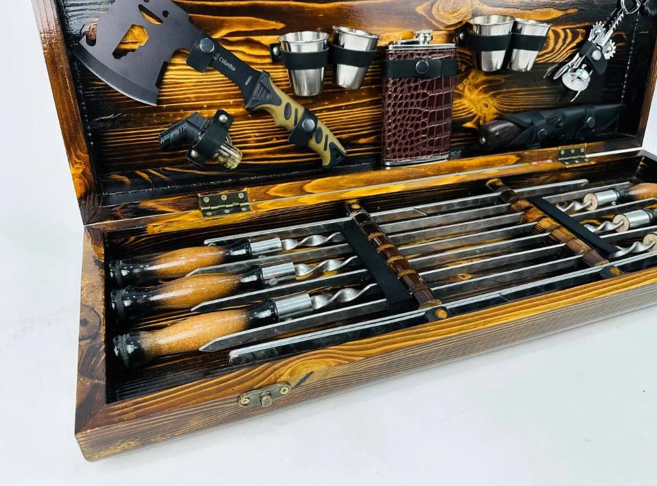 Набір шампурів в кейсі Фенікс 6 шт. (21-10-KS-7901) - фото 3