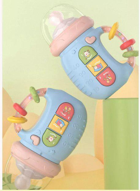 Игрушка развивающая музыкальная бутылочка-телефон 5в1 Голубой (10187) - фото 6 Игрушка развивающая музыкальная бутылочка-телефон 5в1 Голубой (10187) - фото 6
