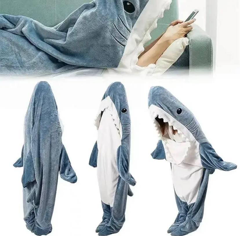 Плед-піжама Shark M Синій - фото 3