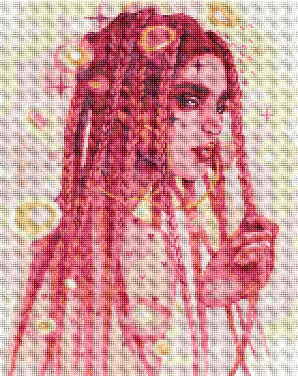 Алмазна мозаїка Ідейка Дивовижна незнайомка 50х40 см (AMO7495)