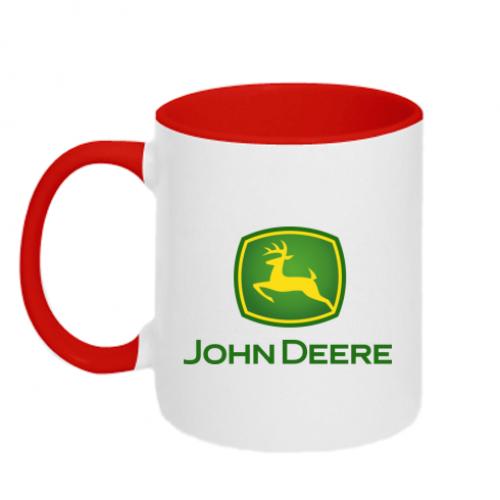 Чашка керамическая двухцветная John Deere 320 мл Красно-белый (731558-18-63795) Чашка керамическая двухцветная John Deere 320 мл Красно-белый (731558-18-63795)