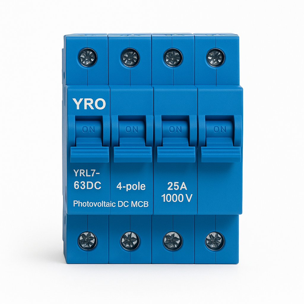 Автоматический выключатель постоянного тока YRO YRL7-63DC 4P 25A 1000V (29726071)
