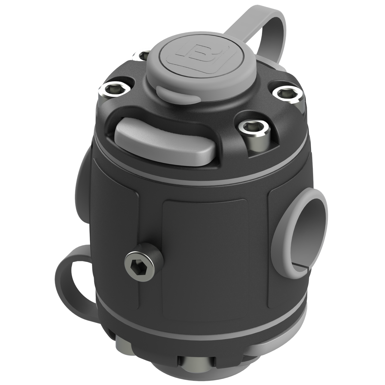 Монтажна система Borika FASTen FMr225 для кріплення аксесуарів на трубах та поручнях d 22/25 мм Чорно-сірий (01.01.010.02.01)