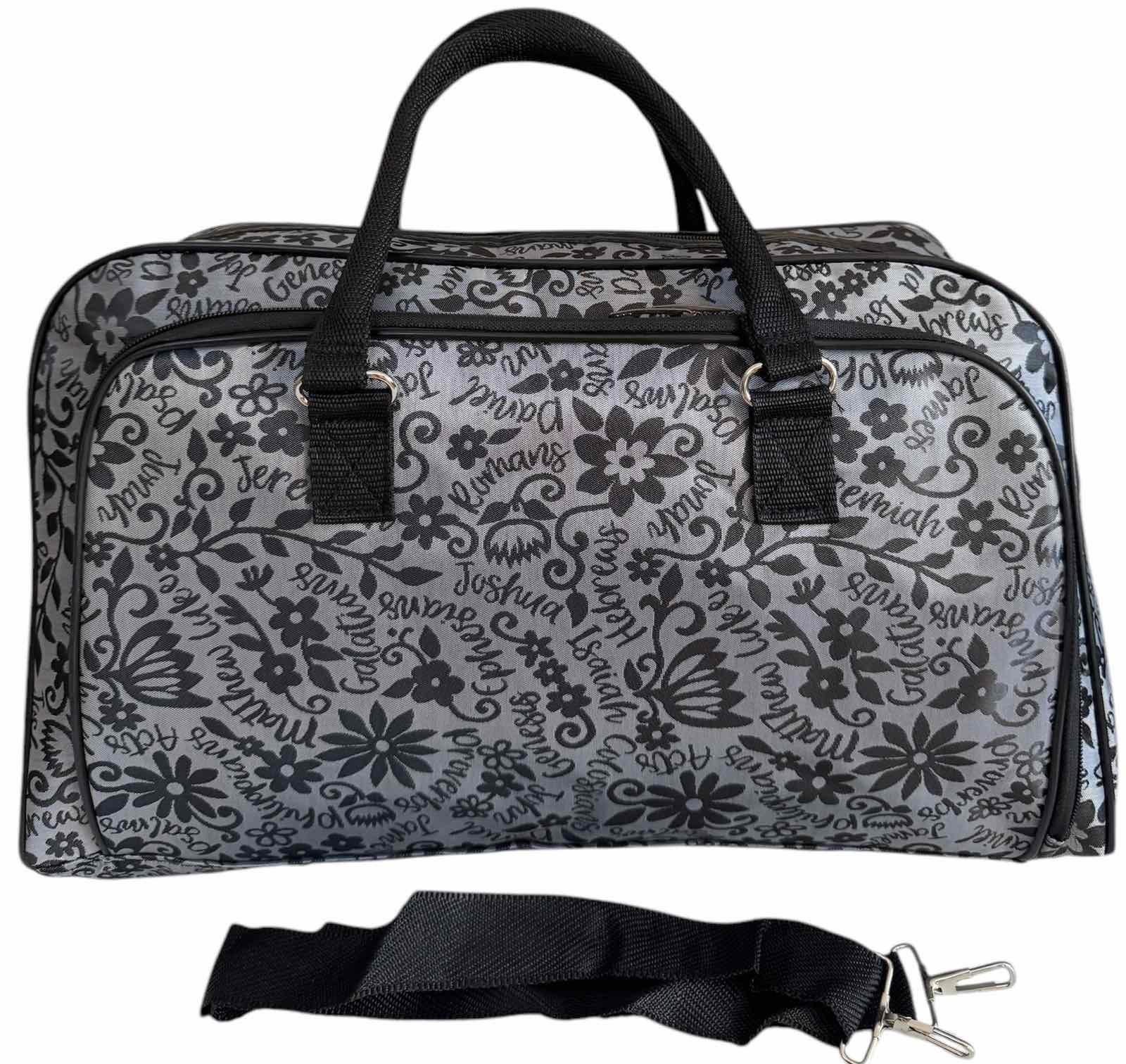 Сумка дорожная ручная кладь с длинным ремнем через плечо Серый (09GG)