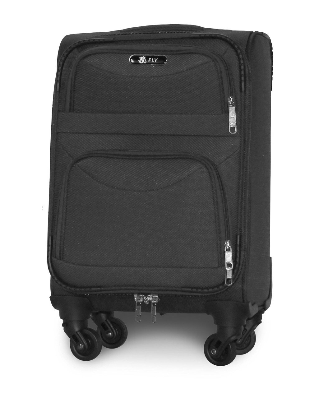 Чемодан ручная кладь Fly 6802 мини на 4 колесах 46х32х20 см на 4 колесах Темно-серый
