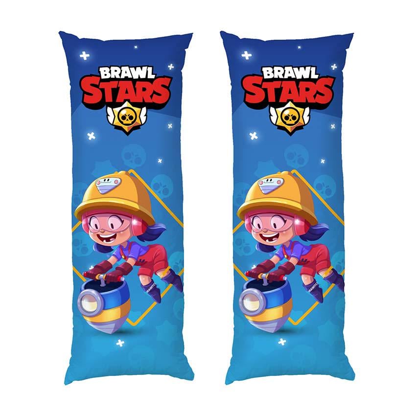 Подушка дакимакура Cheerful Jackie Brawl Stars габардин 70х30 см (112902)