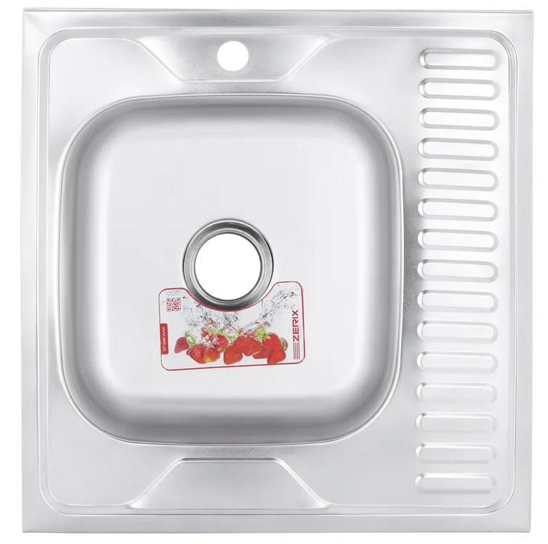 Мойка для кухни Zerix Z6060L-04-160E Satin (ZM0567)