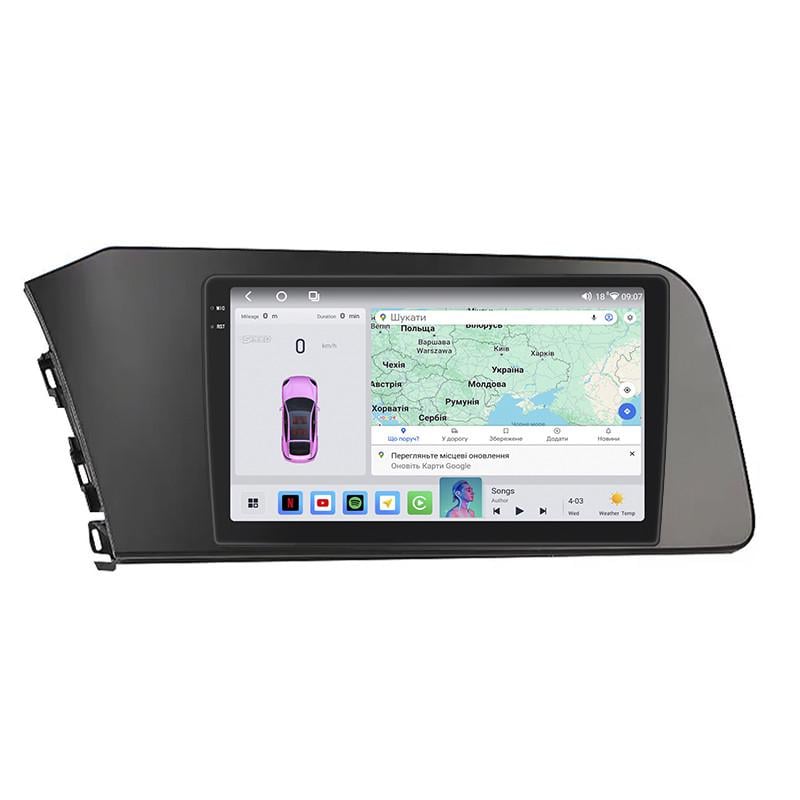 Автомагнітола штатна Lesko QLED CarPlay/4G/Wi-Fi/GPS/360° для Hyundai Elantra VII CN7 2020- 4/64Gb 9" (2352212037)