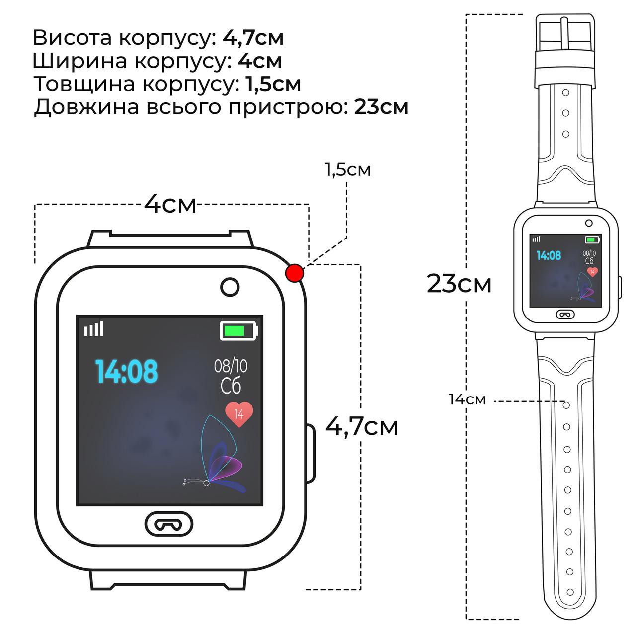 Смарт-годинник JETIX DF22 Light Edition GPS водонепроникний з телефоном і камерою Pink (8927353) - фото 6