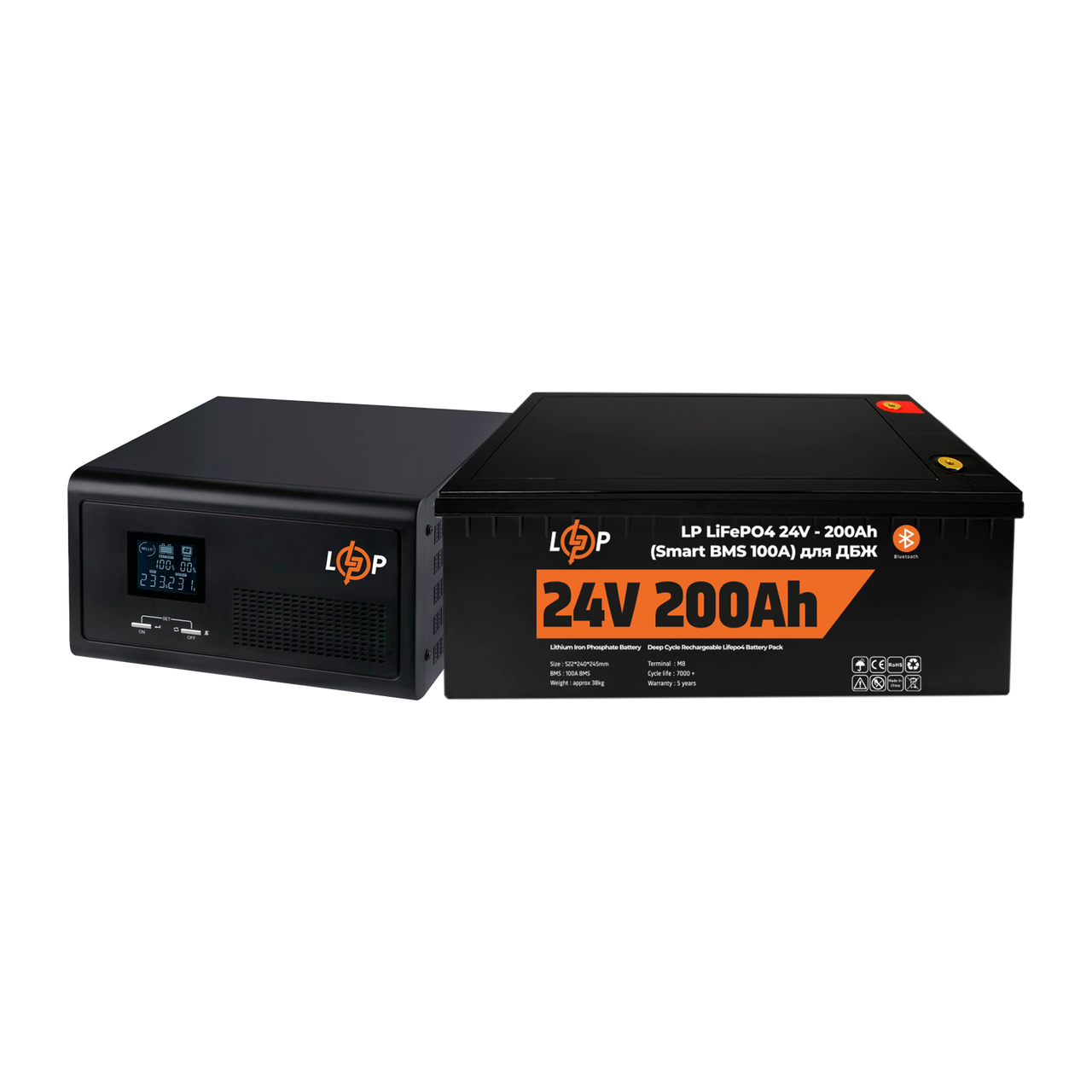 Комплект резервного питания LogicPower ИБП литиевая LiFePO4 батарея UPS 2300VA АКБ LiFePO4 5120W