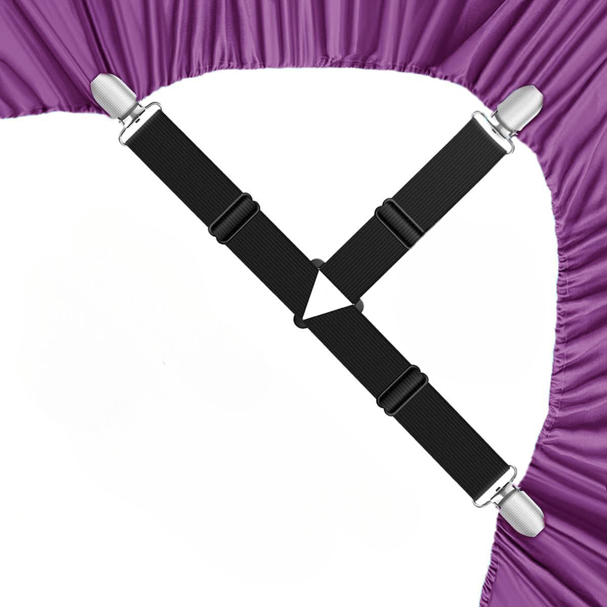 Тримач для простирадла підтяжки на матрац Чорний (70266)