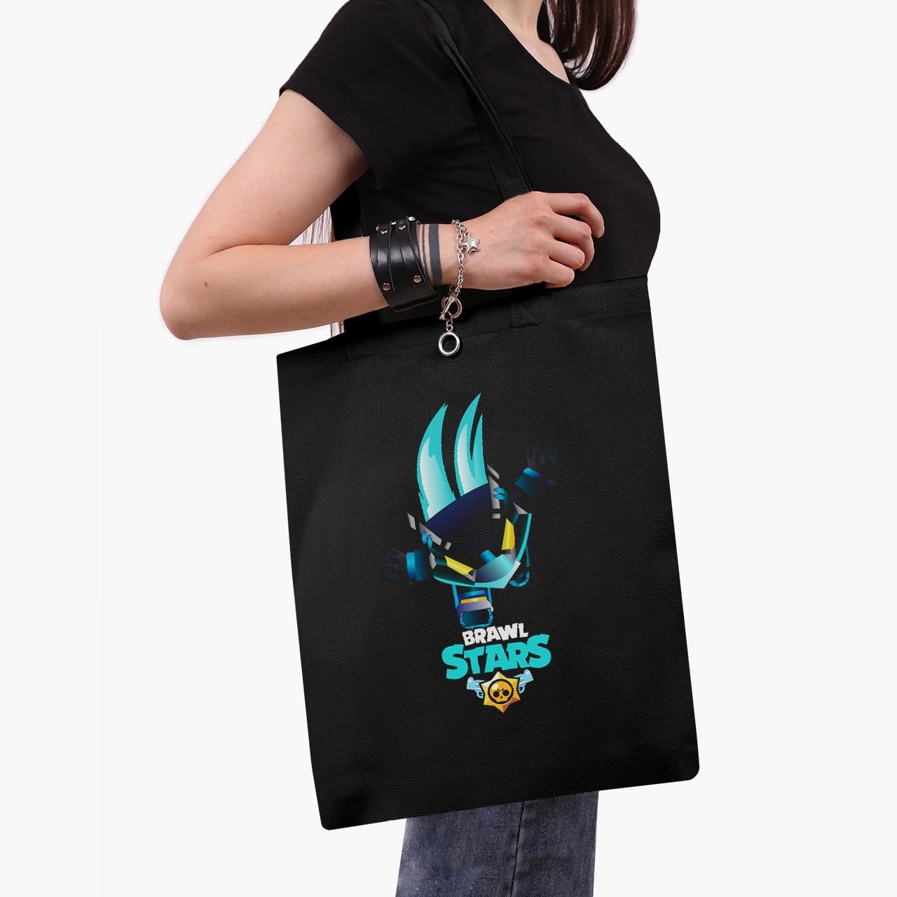 Эко сумка шоппер на молнии Dark Crow Brawl Stars 41x35 см (9227-1706-BKZ) Эко сумка шоппер на молнии Dark Crow Brawl Stars 41x35 см (9227-1706-BKZ)