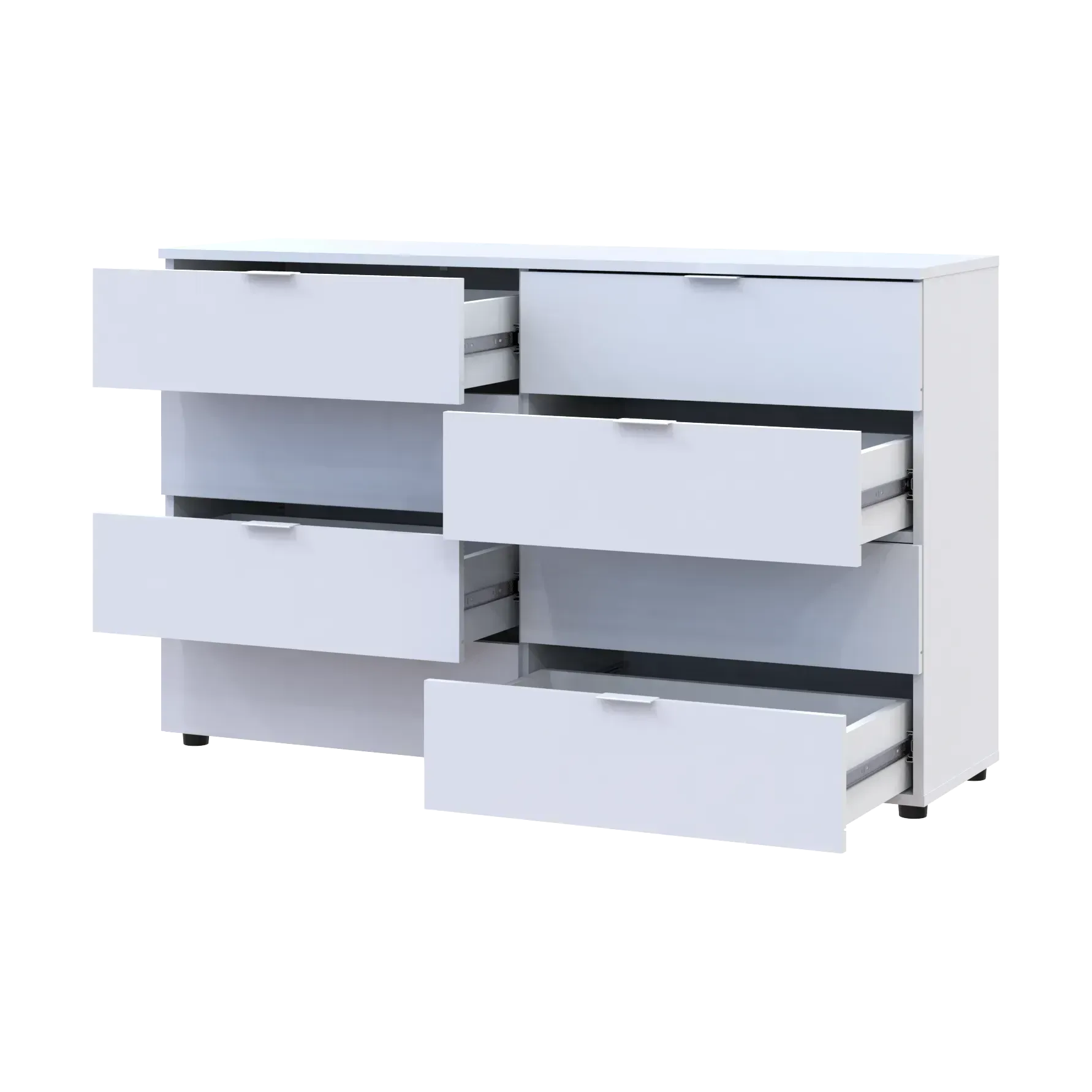 Комод Doros Рон 8 ящиков 130х38х81 см Белый (41 516 172) - фото 2 Комод Doros Рон 8 ящиков 130х38х81 см Белый (41 516 172) - фото 2