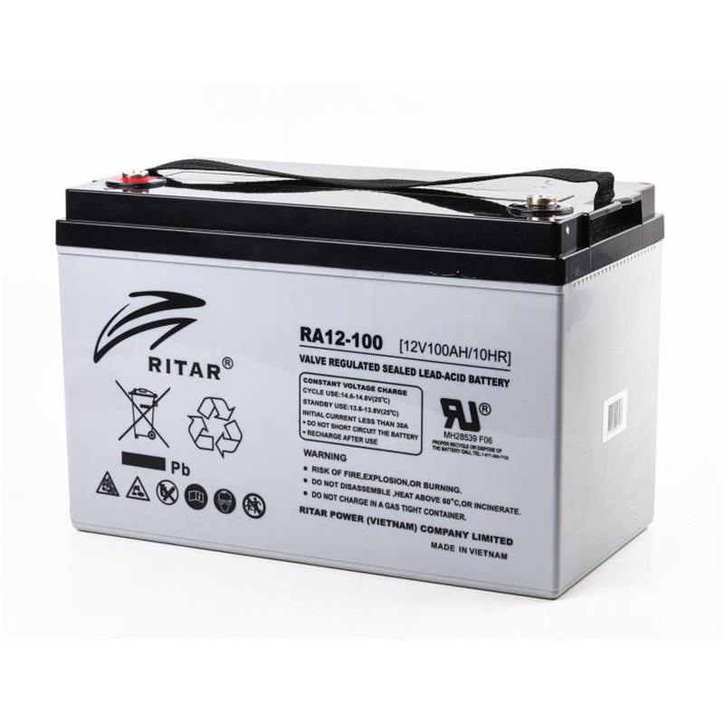 Аккумуляторная батарея Ritar AGM 12V 100 Ah F5/F12 Grey (RA12-100)