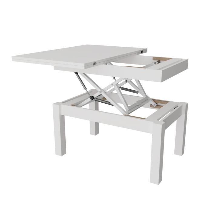 Журнальний стіл-трансформер Neman Баттерфлай дерево/ДСП Білий - фото 5