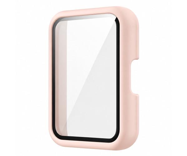 Чехол с защитным стеклом Protective Cover with Glass для Huawei Band 11 Розовый
