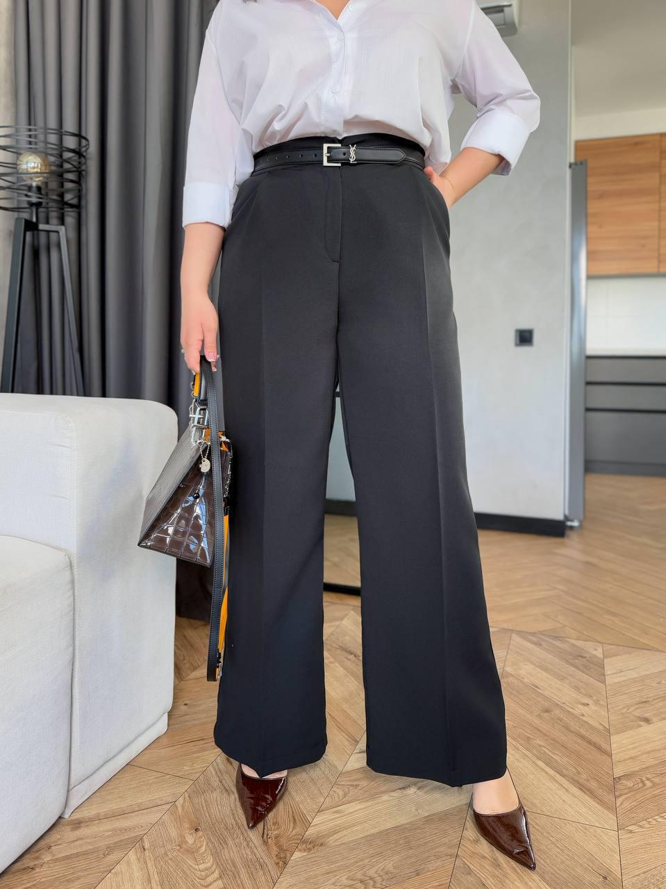 Брюки жіночі класичні р. 56 Чорний (Арт: 72901/1-2) - фото 4 Брюки жіночі класичні р. 56 Чорний (Арт: 72901/1-2) - фото 4