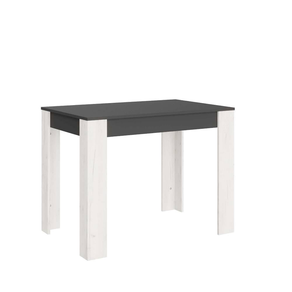 Обеденный стол Эверест СТО-1 110х65х77 см Графит/Дуб крафт белый (DTM-071147)