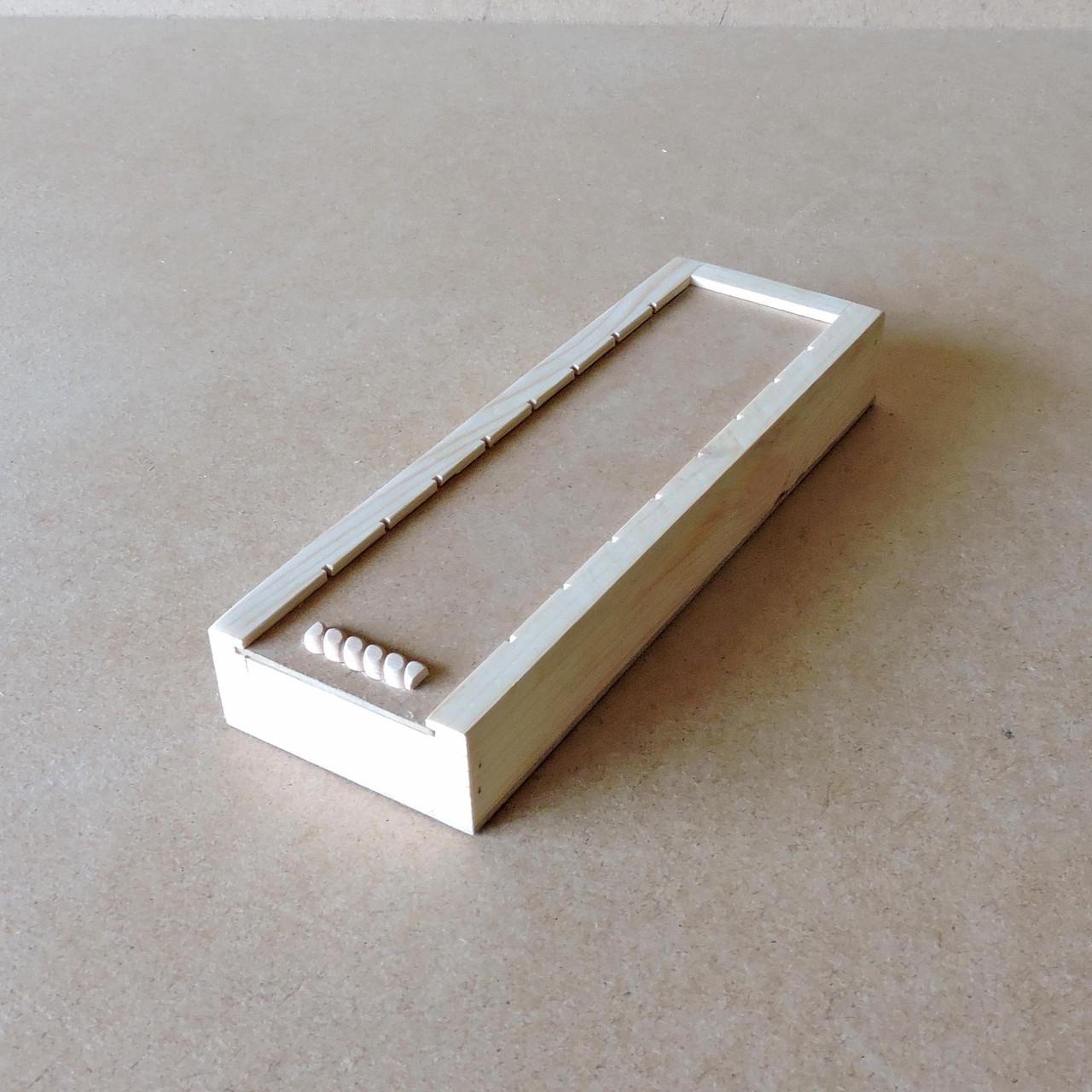 Пенал деревянный Пион 9 10х30х4 см (ПНЛ-04103004) - фото 2