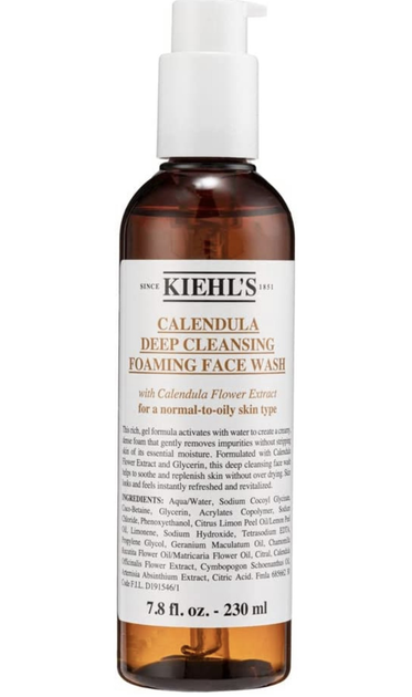 Гель-пенка для умывания аналог Kiehl's Calendula Deep Cleansing Foaming Face Wash с календулой 230 мл (3605970630881)