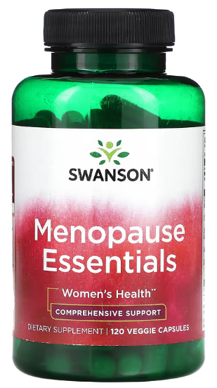 Комплекс для поддержки здоровья при менопаузе Swanson Menopause Essentials 120 вегетарианских капсул Комплекс для поддержки здоровья при менопаузе Swanson Menopause Essentials 120 вегетарианских капсул