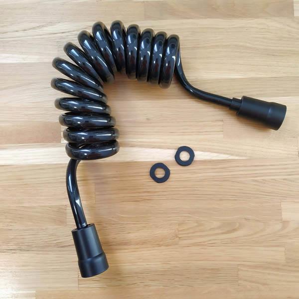 Шланг спиральный для гигиенического душа DISFACT PU-ABB 2 м Premium Черный (12402) - фото 6 Шланг спиральный для гигиенического душа DISFACT PU-ABB 2 м Premium Черный (12402) - фото 6