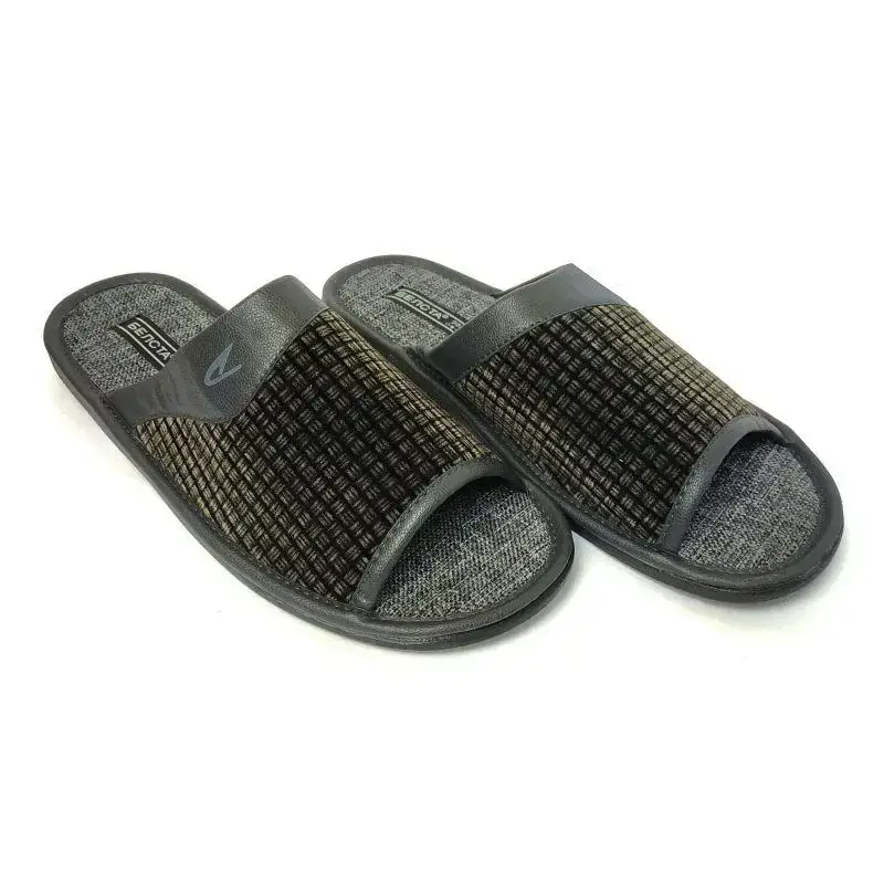 Тапочки домашние БЕЛСТА мужские клетка 28 см р. 44 Черный (027-44)