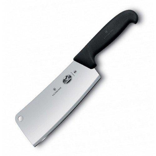 Кухонний ніж для м'яса Victorinox Fibrox Cleaver 18 см Чорний (32534251)