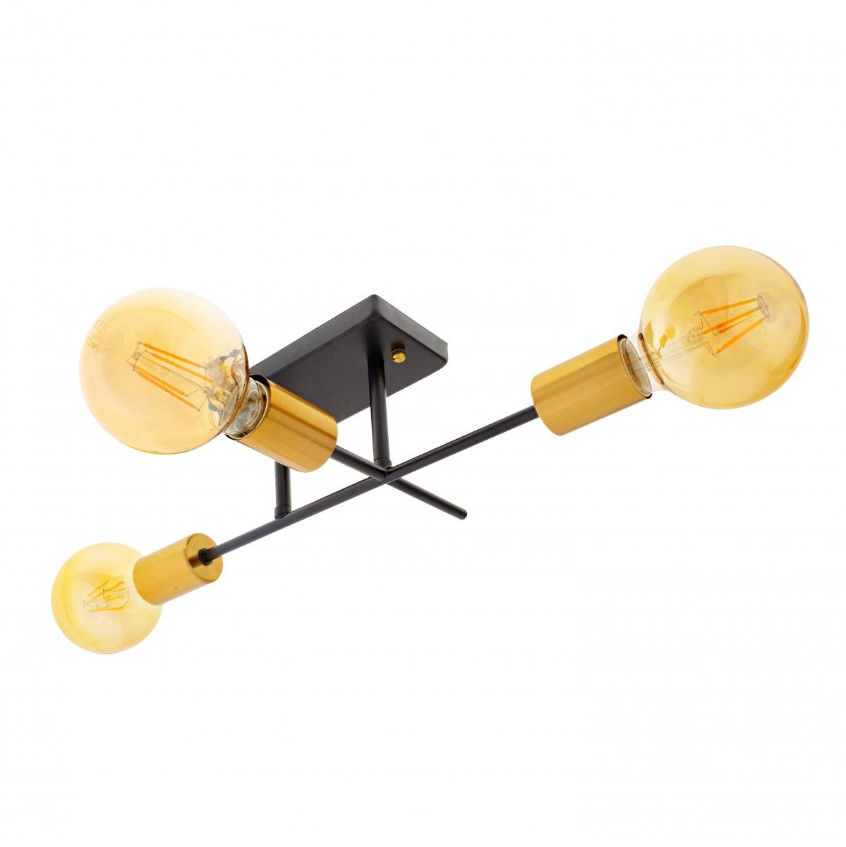 Люстра в стилі лофт BR-01 691C/3 E27 BK/JGT Чорний