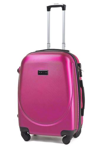 Валіза пластикова WINGS 310 S на 4 колесах Рожевий (CEKRBWI310SM4ROZ) - фото 2