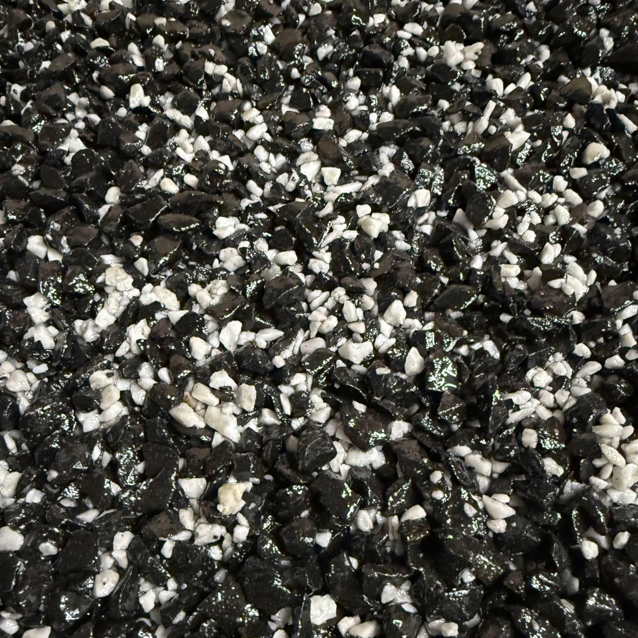 Набор для каменного ковра Creto камни и клей 22,2 кг Black&White