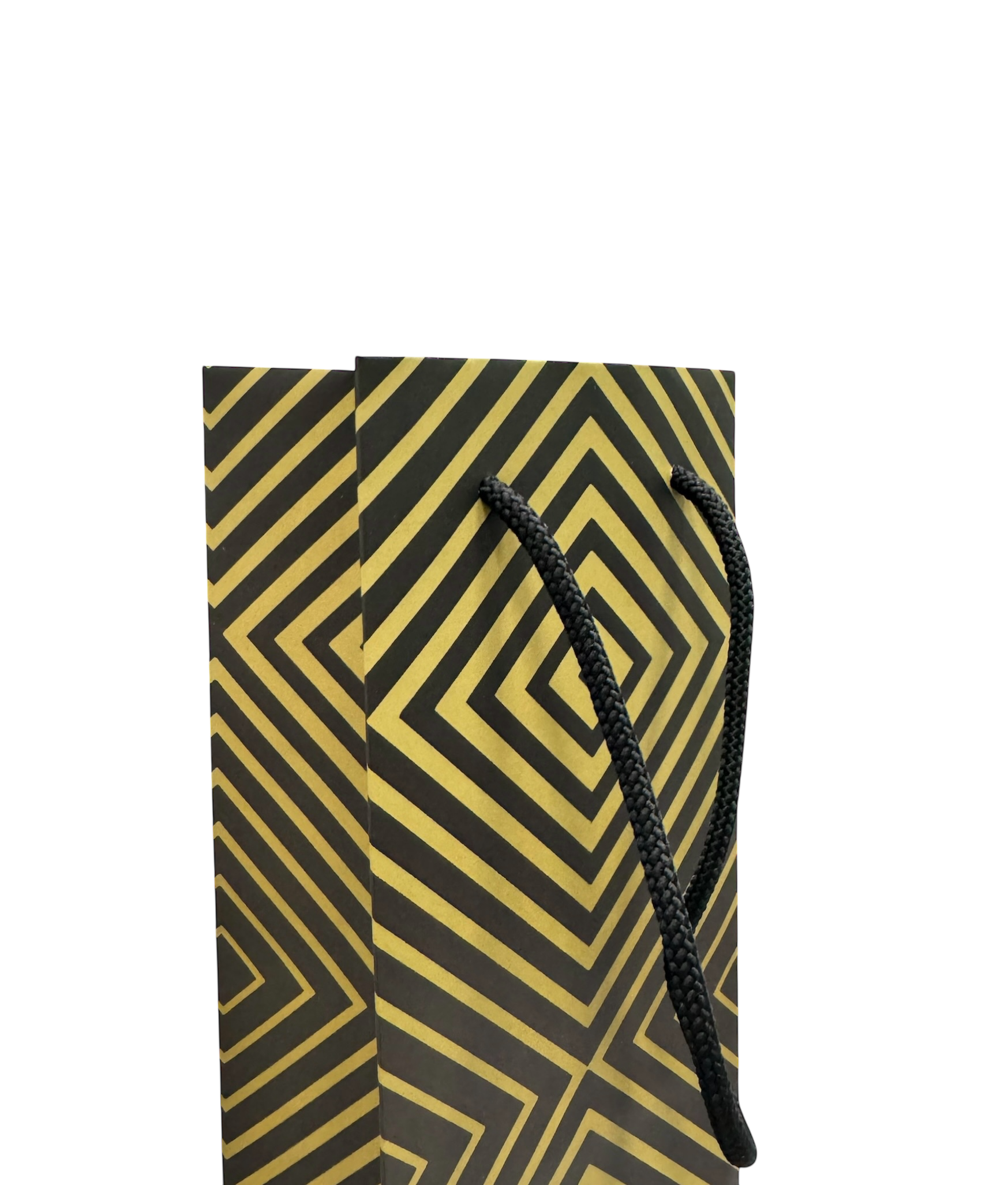 Подарунковий пакет для пляшки 360х100х100 мм з мотузковими ручками №4 - фото 2 Подарунковий пакет для пляшки 360х100х100 мм з мотузковими ручками №4 - фото 2