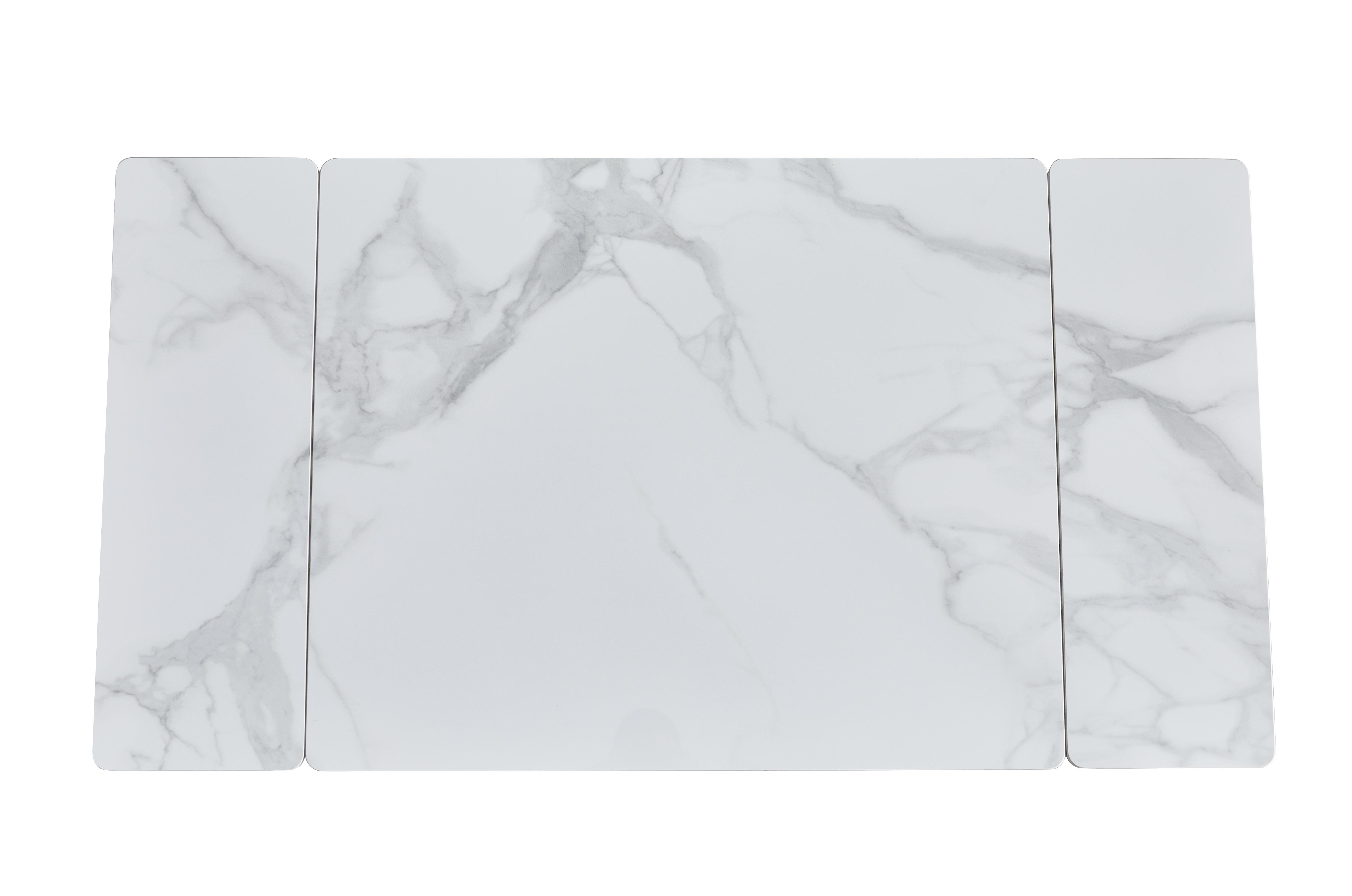 Стіл обідній розсувний Ветро 900-1400x750x750 мм Каса вайт/Сірий (TМ-80) - фото 6 Стіл обідній розсувний Ветро 900-1400x750x750 мм Каса вайт/Сірий (TМ-80) - фото 6