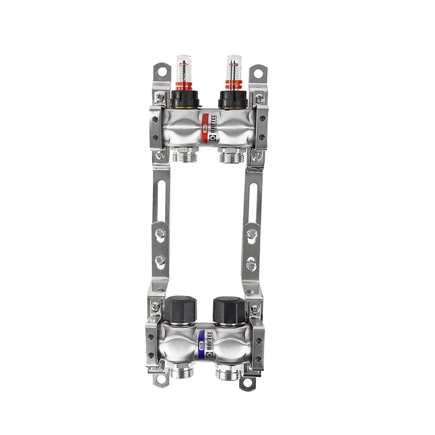 Коллектор с расходомерами Raftec 1"x2 RC03-02