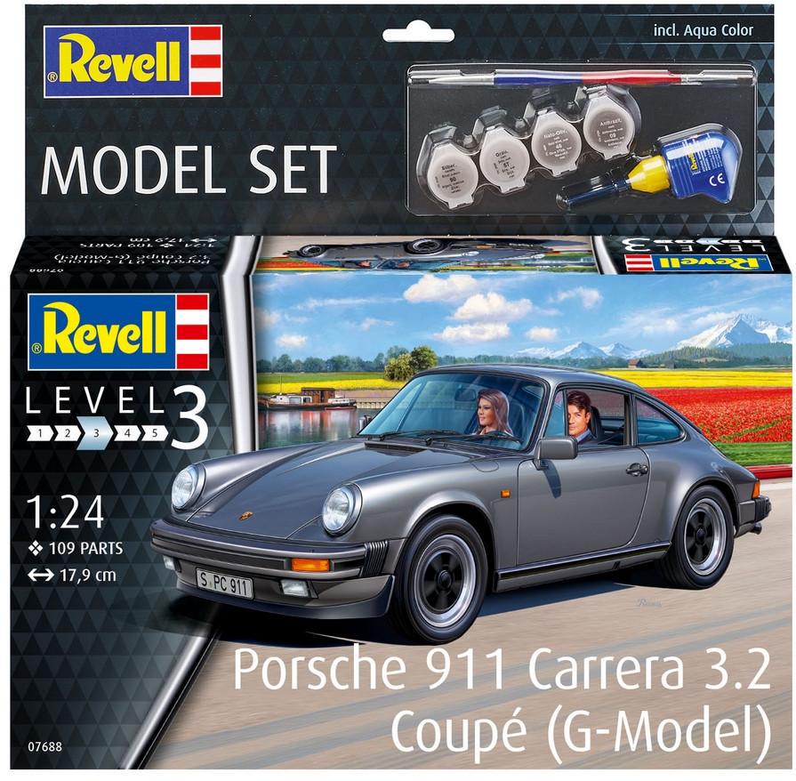 Сборная модель Revell Porsche 911 Carrera 3.2 Coupe уровень 3 масштаб 1:24 (RVL-67688) - фото 3