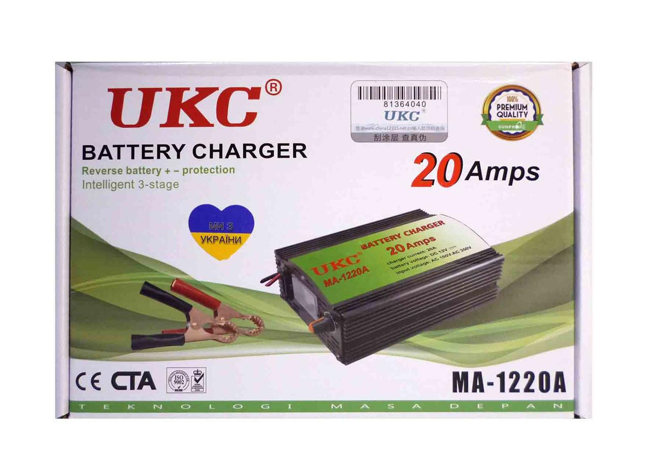 Зарядний пристрій для акумуляторів UKC 12V 220V 20 A з вбудованим амперметром (20383711) - фото 3