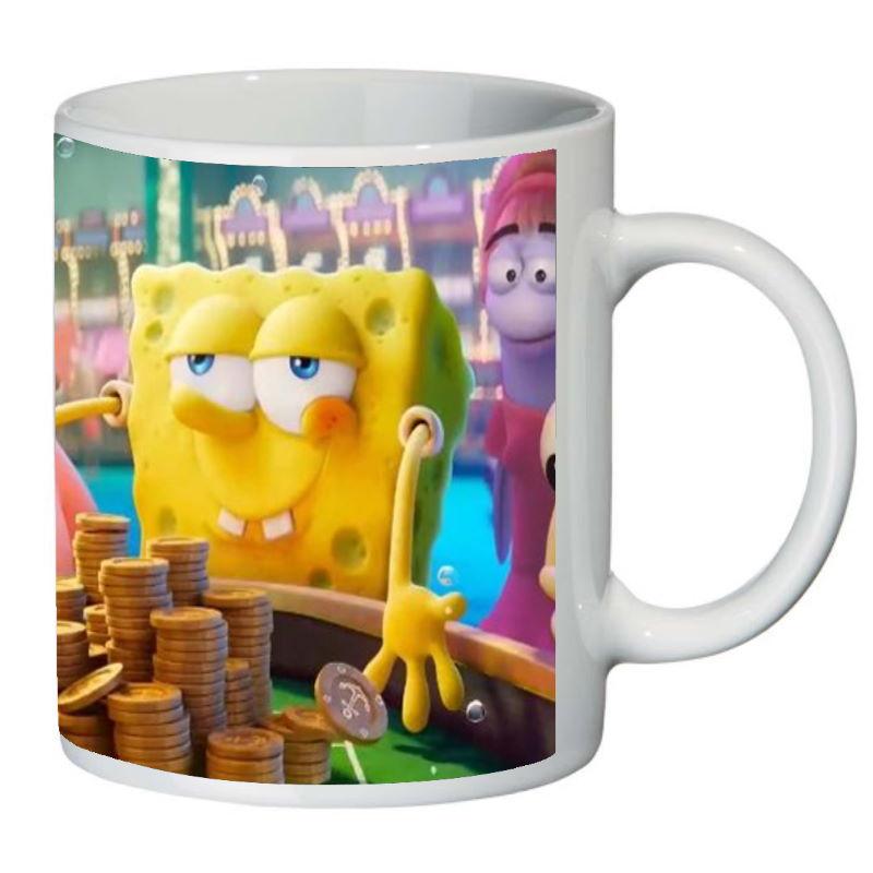Кружка с принтом SuperCup Губка Боб квадратные штаны (SC-SB-0028)