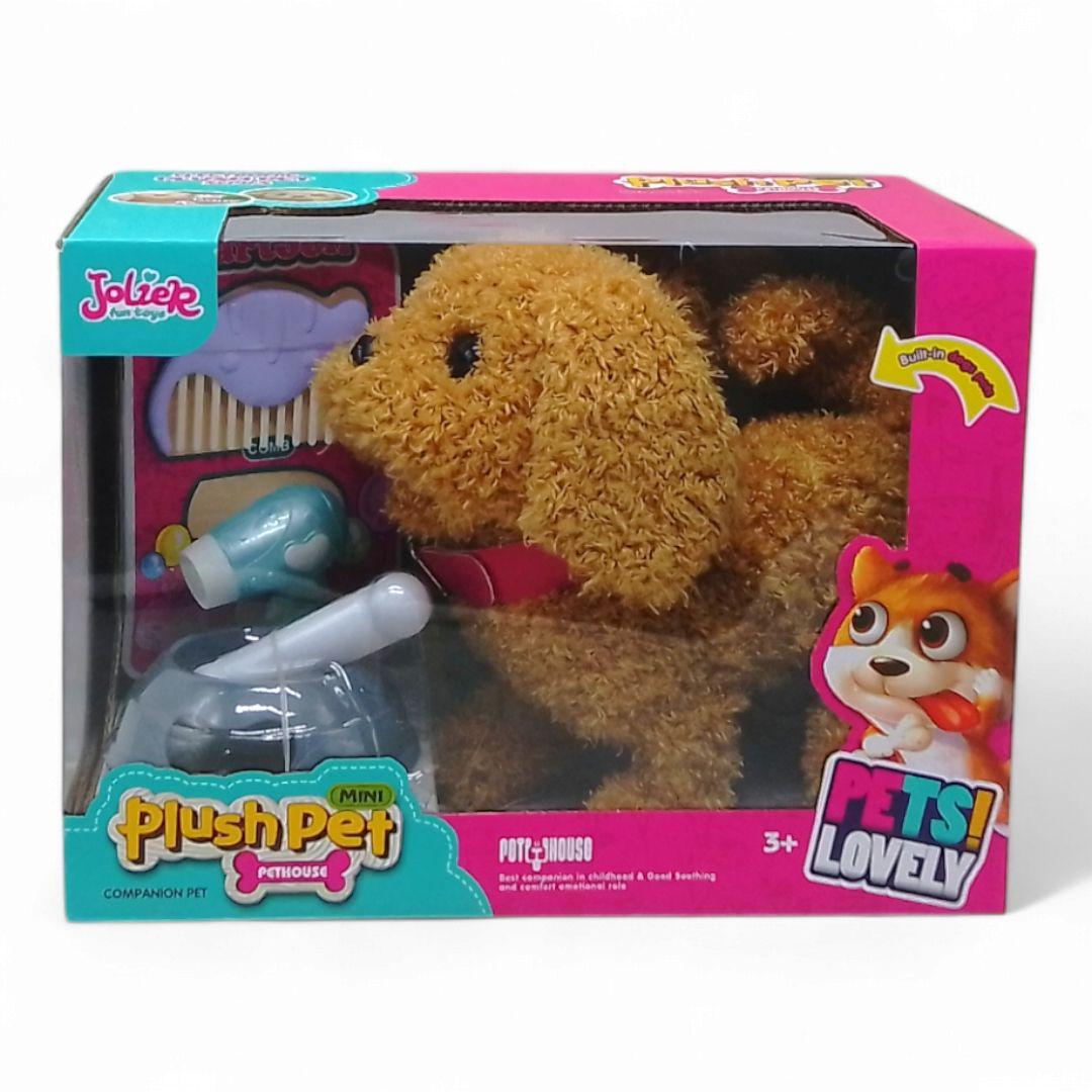 Интерактивная игрушка Plush Pet Песик кудрявый Коричневый (22655738)
