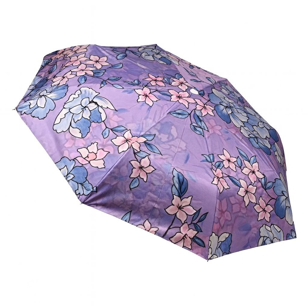Зонт складной женский с чехлом Stenson R98198 110 см Фиолетовый (1266b007)
