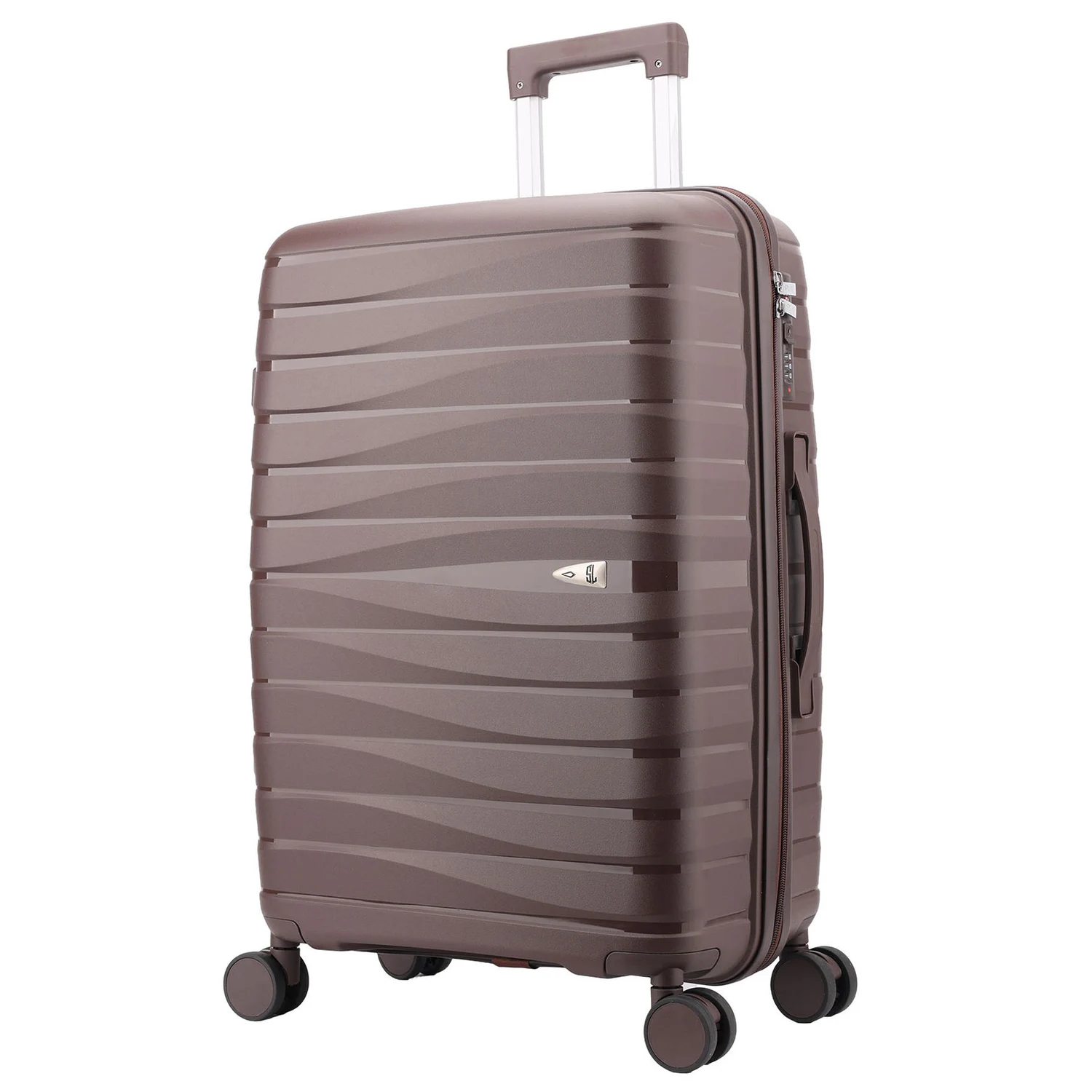 Чемодан SEMI LINE 28" L полипропиленовый на 4 колесах 119 л 77x49x31,5 см Коричневый