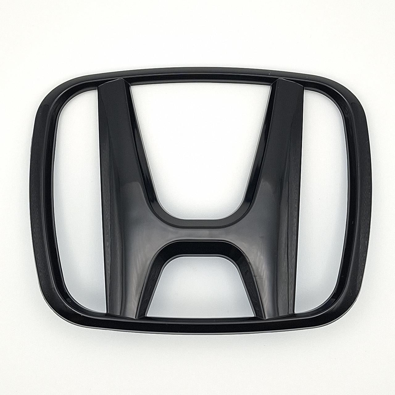 Емблема Honda ABS 108х90 мм Чорний глянцевий (75700-SYY-003)