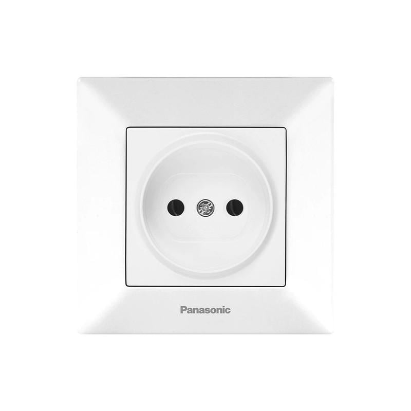 Розетка без заземления Panasonic Arkedia Slim ABS Белый (WNTC02012WH-UA1)