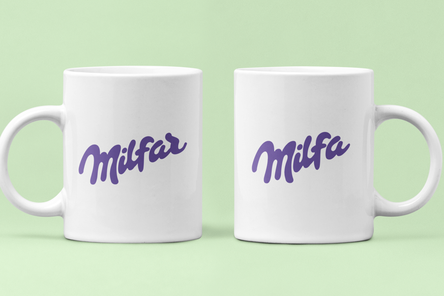 Чашки парные "Milfar Milfa" для влюбленных 330 мл Белый (ВЛ233Ч)