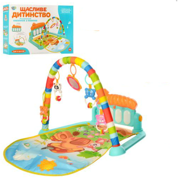 Развивающий коврик М 5469 с пианино и подвесными игрушками (OR00001324)