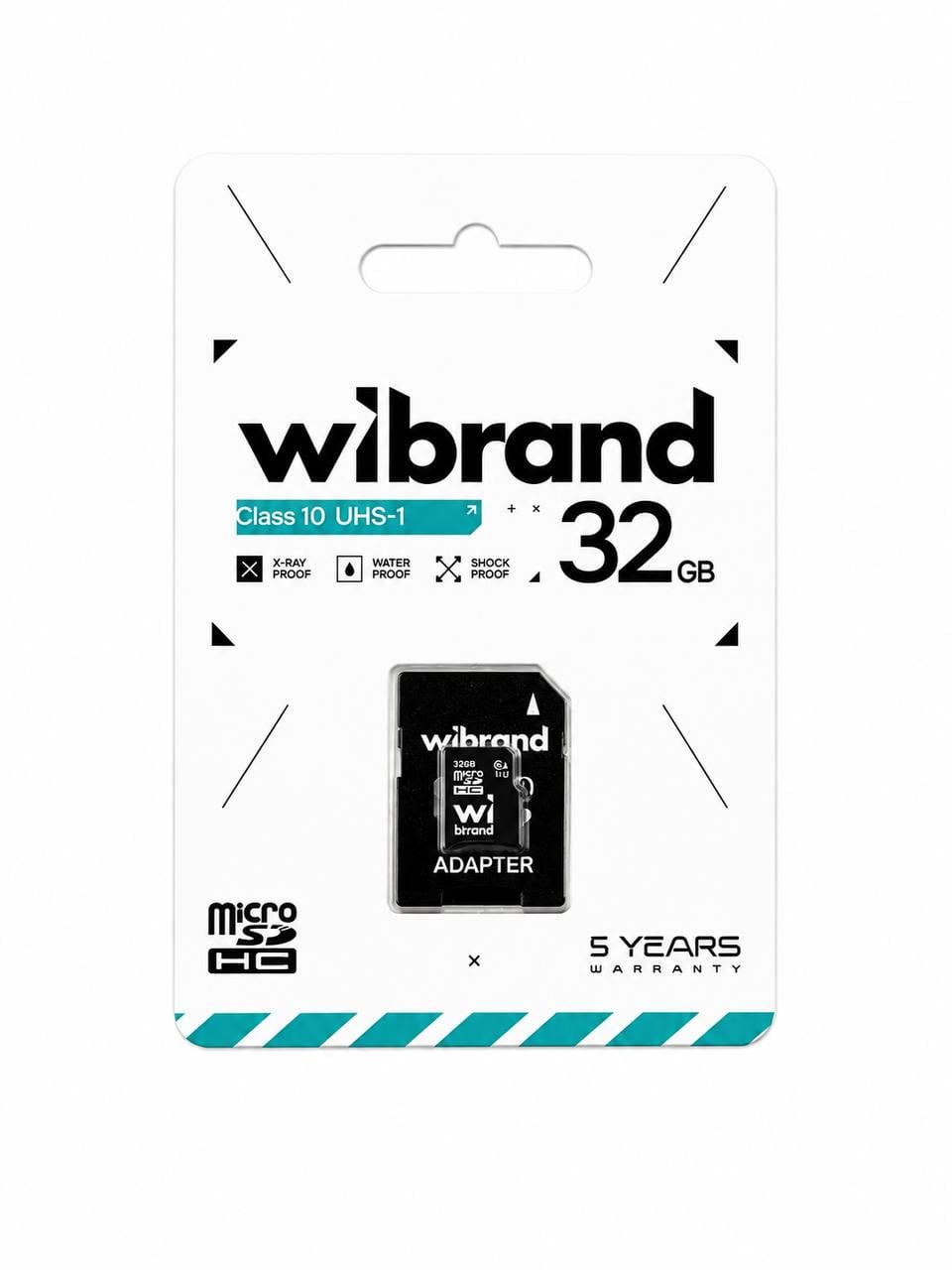 Карта памяти Micro SD 32Gb 10+adapter Wibrand UHS-I Black (м00232)